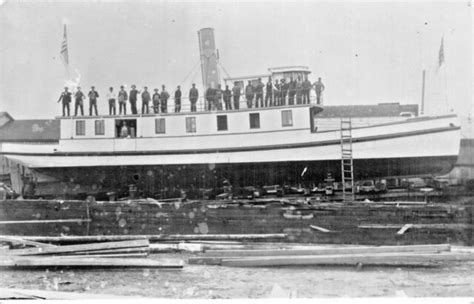 Steamship Builders~atlantic City In 1890 Real Photo Postcard Of A Photo