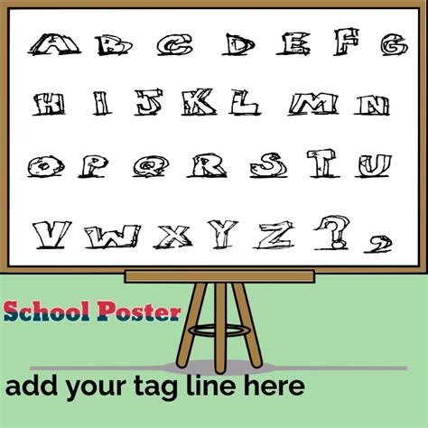 School Poster Alphabets Template Postermywall