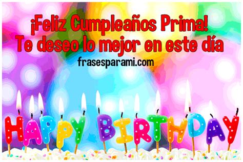 Feliz Cumpleaños Prima Imágenes Postales Y Frases Para Compartir