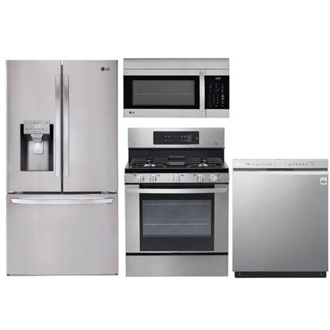 Lg 4 Piece Gas Kitchen Appliance Package With Rc Willey Kitchen