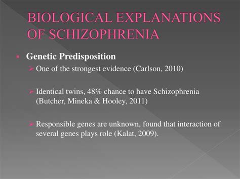 ppt schizophrenia and its biological basis powerpoint presentation id 5447556