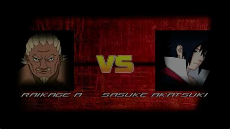 Mugen Fight Sasuke Vs Raikage