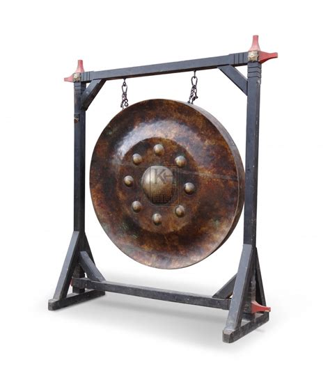 Gongs Prop Hire Large Freestanding Gong Keeley Hire