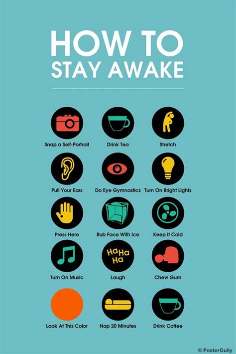 Stay Awake Manifesto Blue Buy High Quality Posters And Framed