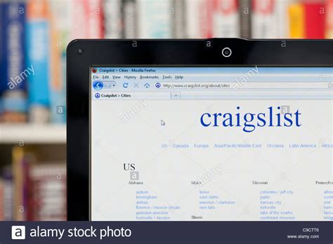 Free download The Craigslist website shot against a bookcase background
