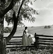 Catherine Mellon Sitting On A Fence By A Meadow Photograph by Toni ...
