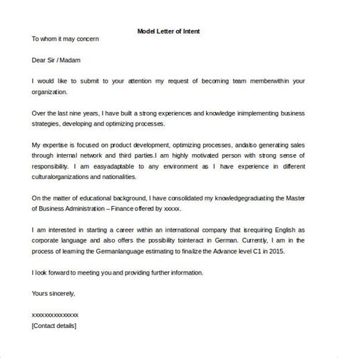 Jean previously served as about's chief financial officer (cfo) and her new appointment became effective on september 1, 2011. 9+ Letter of Intent Templates - Free Sample Example Format ...