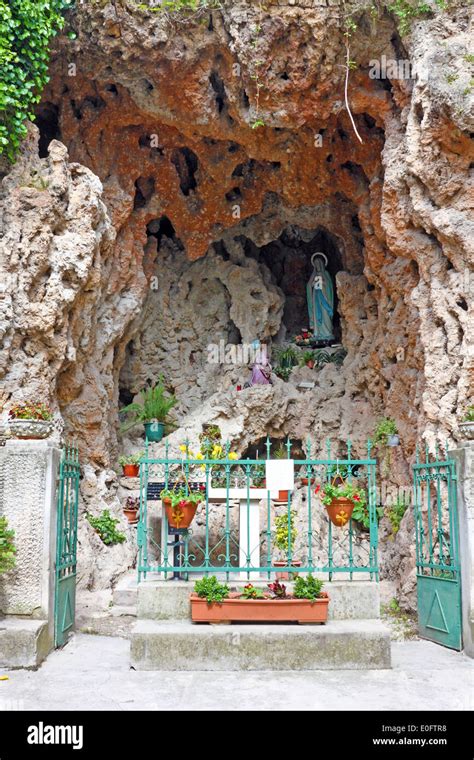 A Grotto Of The Blessed Virgin Mary Stock Photo Royalty Free Image