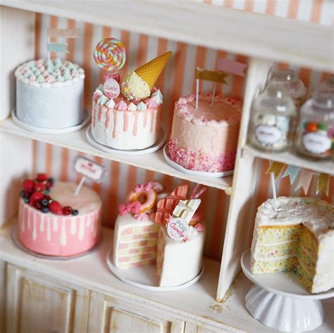 2018 07 Miniature Bakery Dollhouse ♡ ♡ By Noecoro Miniature Bakery Miniature Dollhouse Food