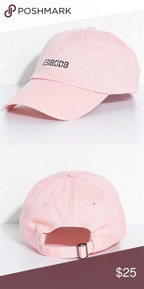 Zumiez 2318008 Boobies Pink Black Baseball Hat Cap Black Pink Black