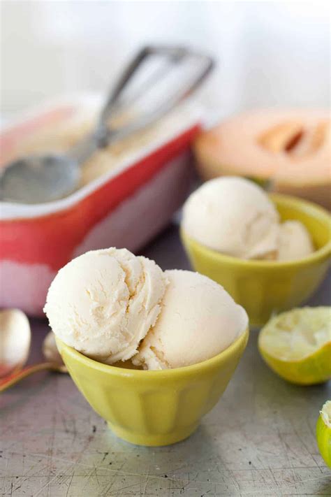 Backyard Mint Cantaloupe Ice Cream Snixy Kitchen