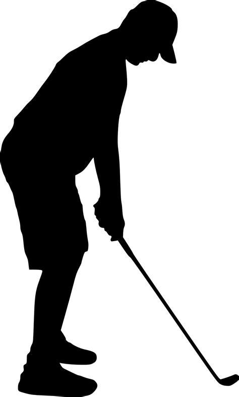 10 Golfer Silhouette Png Transparent