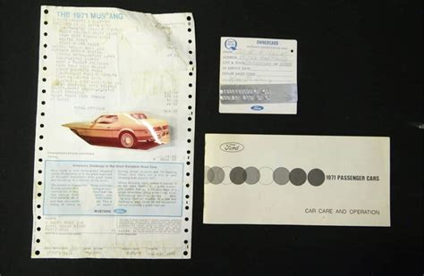 32269099 1971 Ford Mustang Std Journal