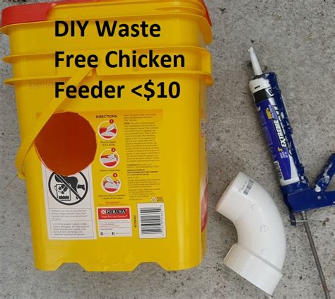84 best images about chicken feeders diy chicken feeder ~ easily make it yourself with pvc one thing i hear quite often from backyard chicken keepers is the complaint that their chickens. Chicken Feeder DIY No Waste Small or Large Flock - MoneyRhythm - Permaculture, DIY, Goats ...
