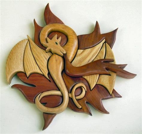 Dragon Intarsia Ww Intarsia Pinterest Intarsia Wood Patterns