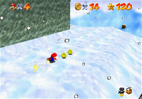 There will be a large penguin waiting; Cool, Cool Mountain - Super Mario Wiki, the Mario encyclopedia