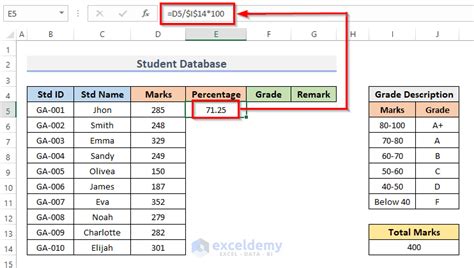 Student Database Management System Excel Bios Pics