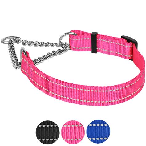 Martingale Dog Collar Adjustable Nylon Pet Choke Collars Training
