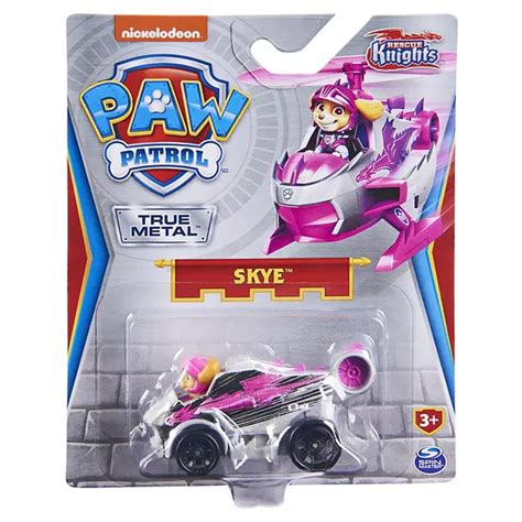 Paw Patrol True Metal Skye Collectible Die Cast Toy Car Rescue Knights