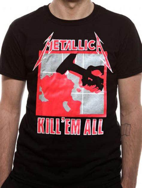 metallica kill em all t shirt buy metallica kill em all t shirt at the kerrang online