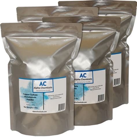 Alpha Chemicals 20 Pounds Copper Sulfate Powder