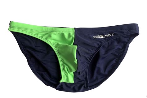 Desmiit Men S Low Rise Swimwear Colorant Match Swimming Brief Bikini Amazon Ca Clothing