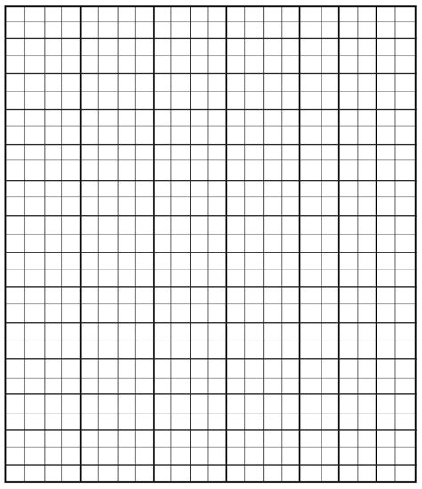 Free Printable 1 Inch Grid Paper In Pdf 1 Inch Graph Paper 1 Inch