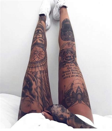 80 fashionable and wonderful leg tattoos and designs free tattoo ideas