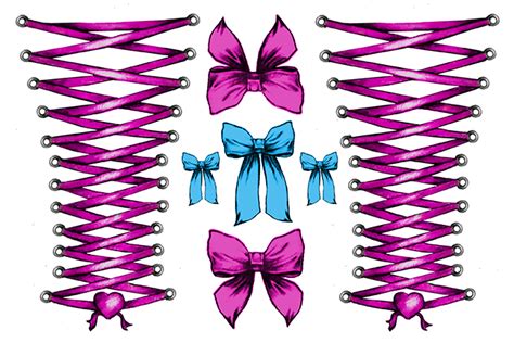 Candyland Corset Bows Temporary