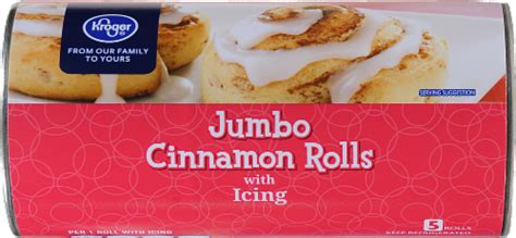 Kroger Jumbo Cinnamon Rolls With Icing 5 Ct 35 Oz Ralphs