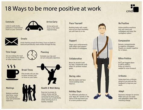 18 ways to be more positive at work [infographic] bit rebels