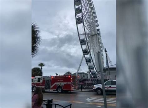 myrtle beach skywheel closes again after identifying same issue that caused attraction to stop