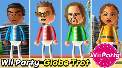 wii party globe trot gameplay guest a vs cole vs ryan vs naomi alexgamingtv youtube