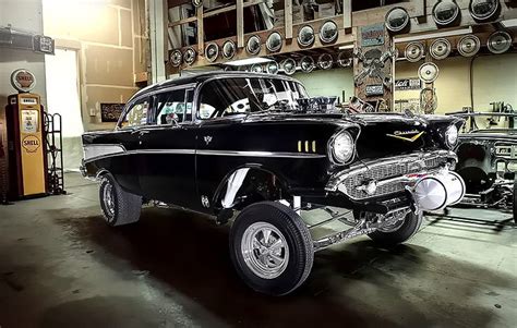 Finished Fast 1957 Chevy Bel Air Gasser Throttlextreme