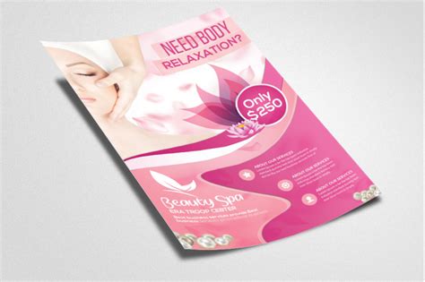 Spa And Massage Center Flyer Template By Designhub Thehungryjpeg