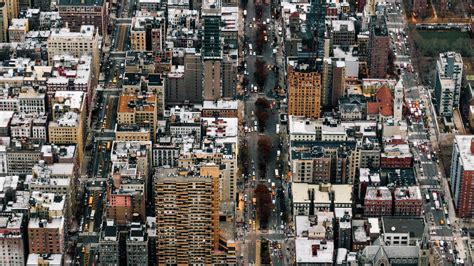 Download Wallpaper 1920x1080 City Metropolis Aerial View Buildings