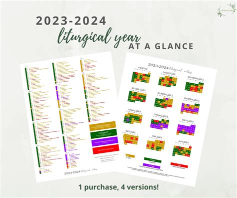 Free Printable Liturgical Calendar 2024 Printable Tem