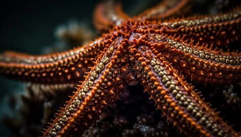Starfish Tentacles Grasp Coral In Underwater Paradise Generated By Ai