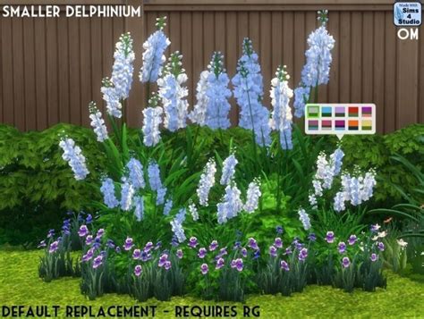 Best Of Sims 4 Outdoor Flowers Cc And Description Sims 4 Delphinium