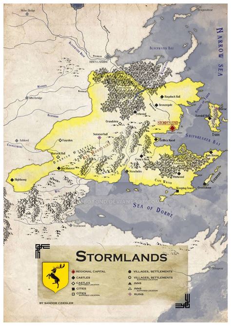 Westeros Stormlands By 86botond On Deviantart Fantasy World Map