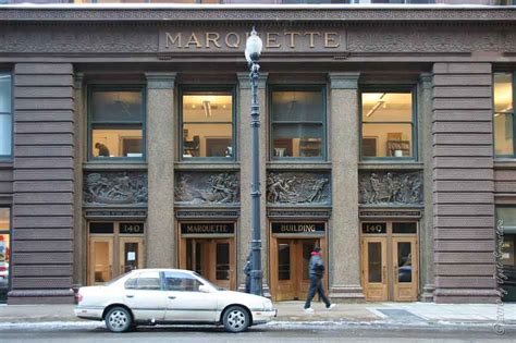 Chicago Architecture And Cityscape Marquette Building