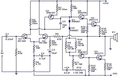 Connect amp to powerboost 1000c. 100W Subwoofer Amplifier Circuit | audio wiring diagram