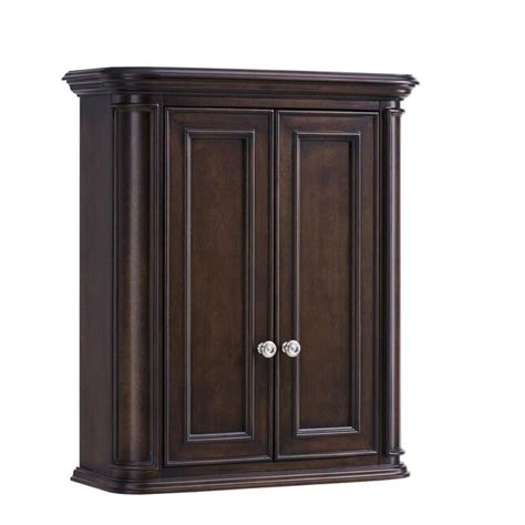 Scott Living Wrightsville 26 In W X 30 In H X 10 In D Mahogany Bathroom