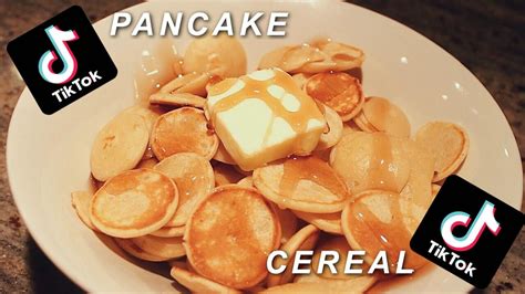 How To Make Pancake Cereal Tik Tok Trend Youtube