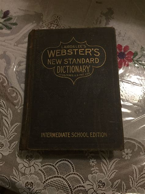 Webster New Standard Dictionary By Lairdands 1907