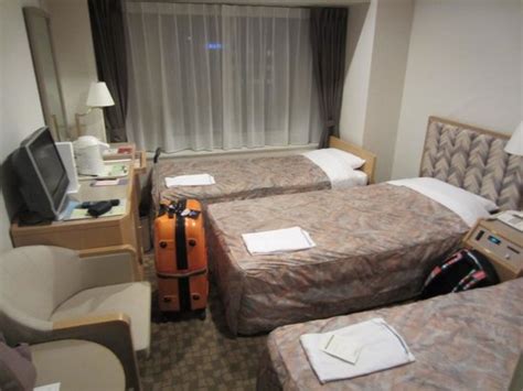 Cramped Triple Sharing Room Picture Of Ana Hotel Sapporo Sapporo