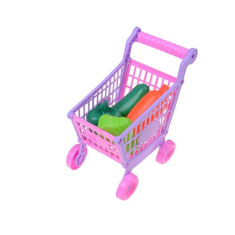 1set Kitchen Toys Children Supermarket Shopping Cart With