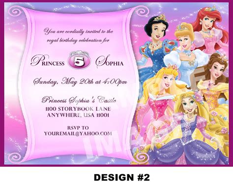 16 5th Birthday Invitation Card Maker Online Free In 2021 Princess