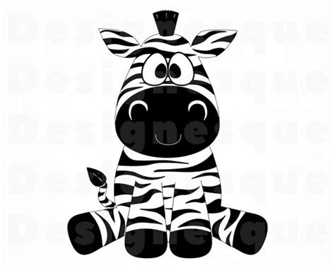 Cute Zebra Svg Zebra Svg Cute Zebra Clipart Cute Zebra Etsy