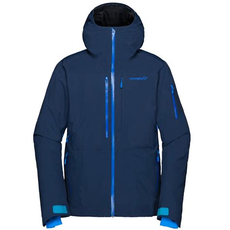 Norrona Mens Insulated Ski Jacket Lofoten Blue Aspen Ski Shop